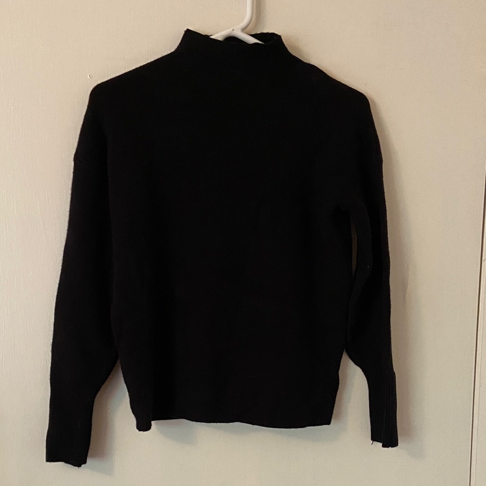 Tahari Black Turtleneck Sweater